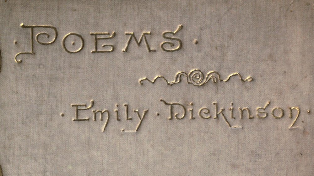 1890 cover of "Poems by Emily Dickinson"