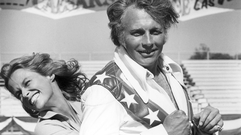 Evel Knievel and woman