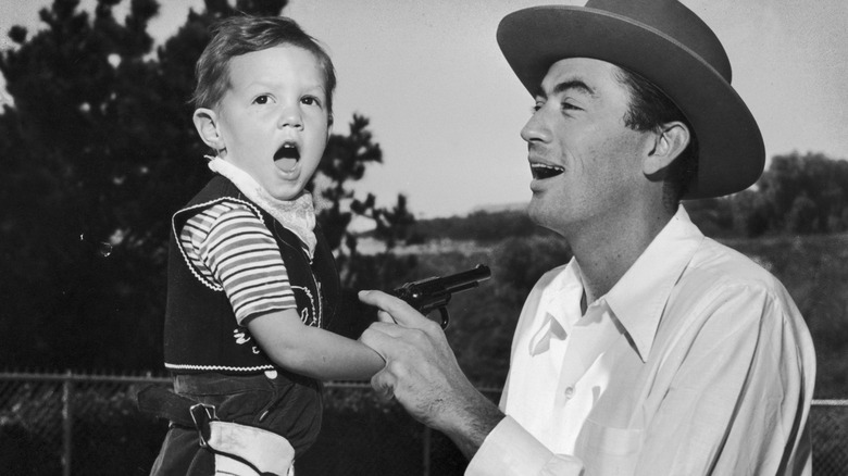 Gregory Peck with his son Jonathan