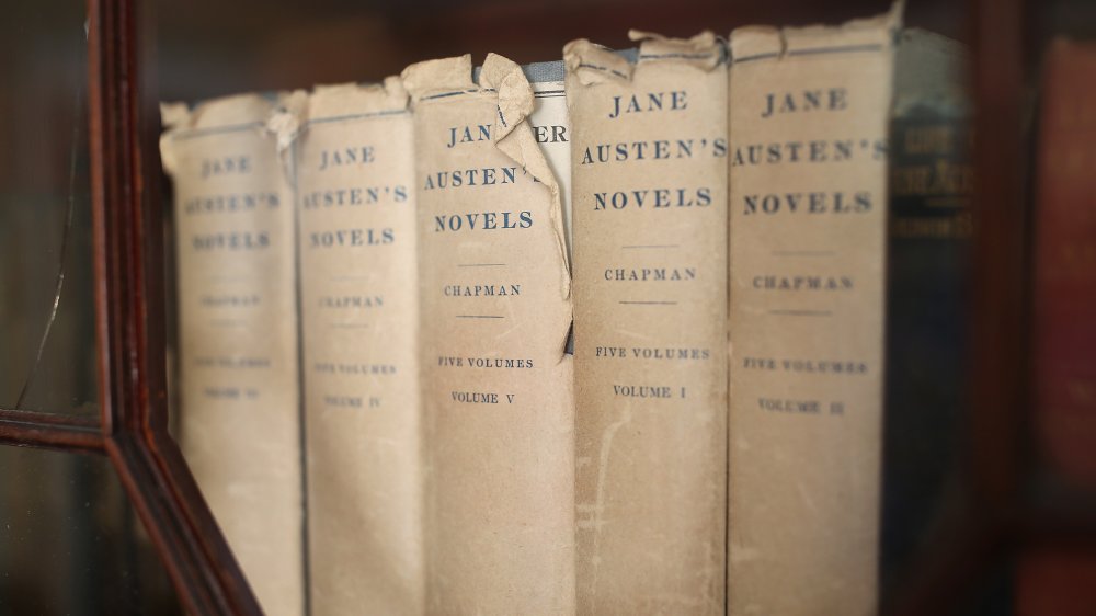 Jane Austen's books on display at Chawton Cottage