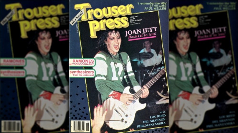 Joan Jett, cover of Trouser Press