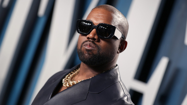 Kanye wearing shades