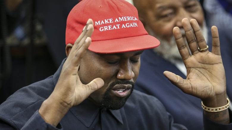 Kanye MAGA hat