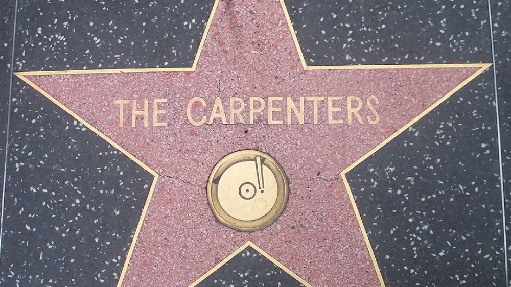 The Carpenters' Walk of Fame star