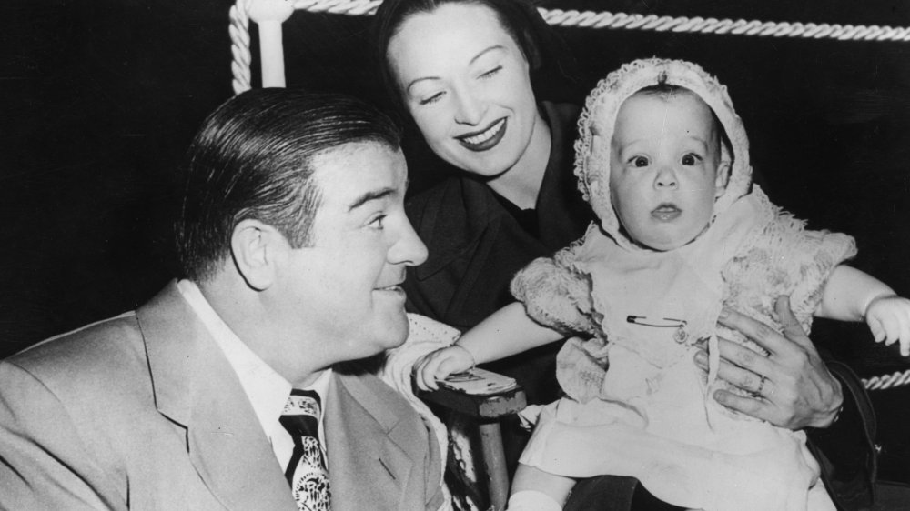 Costello with wife and daughter