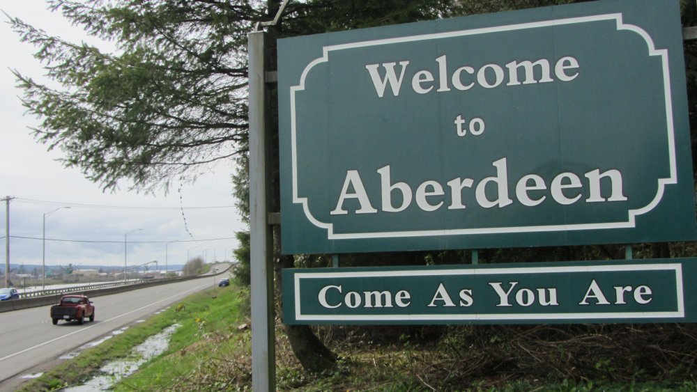 welcome to aberdeen washington sign 