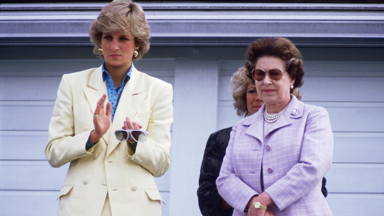 Princess Diana and Queen Elizabeth II