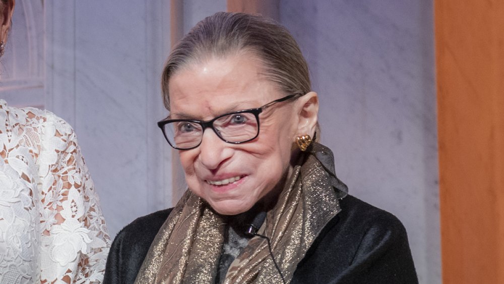 Ruth Bader Ginsburg receives the LBJ Liberty & Justice for All Award in January 2020