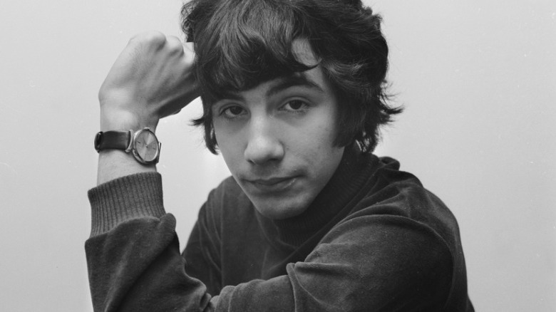 Black and white photo of young Cat Stevens