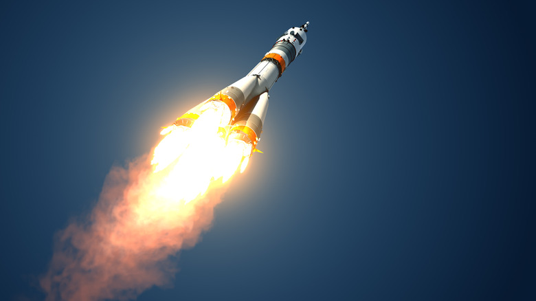 Soyuz rocket taking off