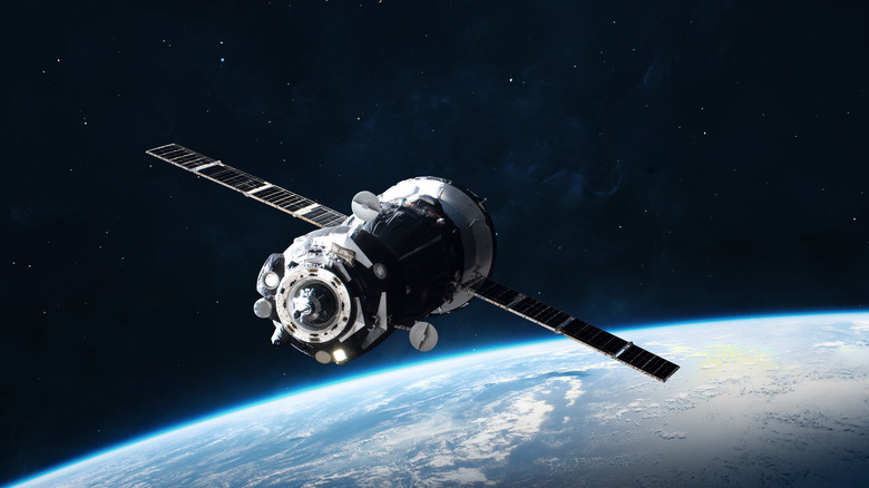 Soyuz spacecraft in orbit
