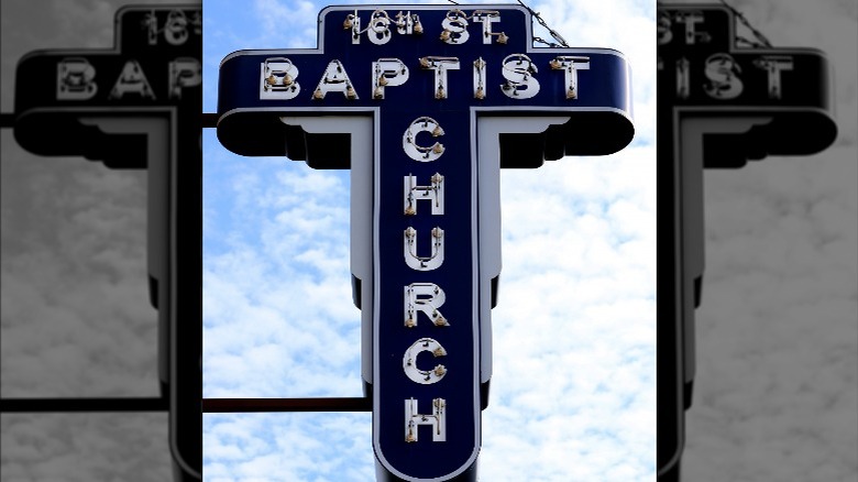 16th Street Baptist Church sign