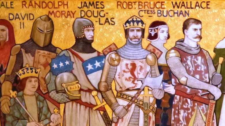 Notable figures in the first Scottish War of Independence, frieze in the entrance hall of the Scottish National Portrait Gallery