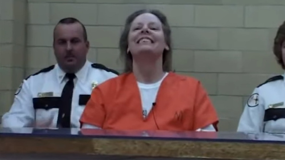 Aileen Wuornos smiles one day before her execution