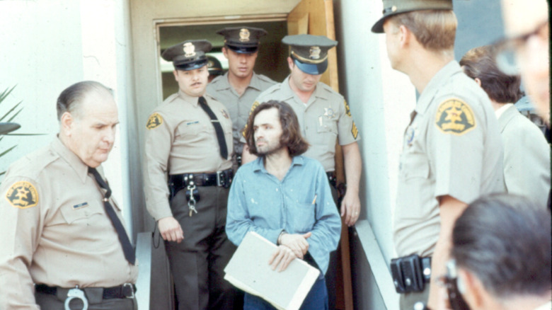 Manson at courthouse
