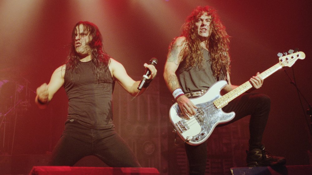 Blaze Bayley and Steven Harris of Iron Maiden, 1995