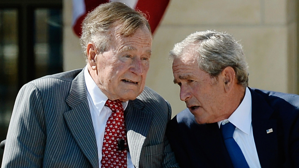 Bush, father and son