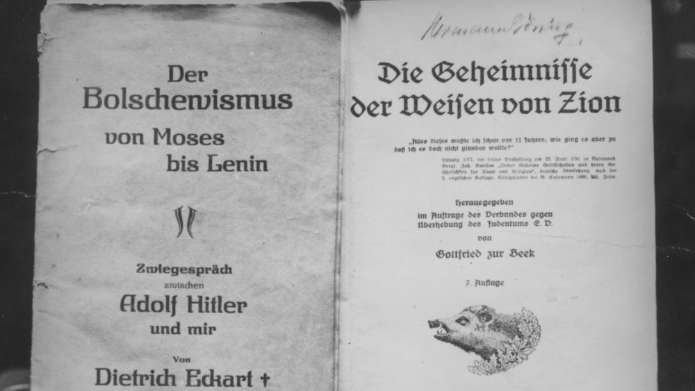 Title page, German edition of Protocols of the Elders of Zion