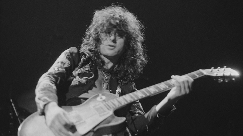 Jimmy Page wielding his axe