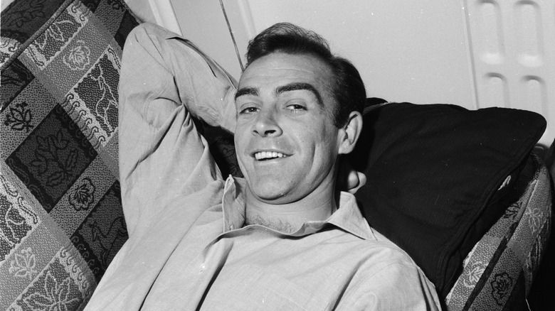 Sean Connery smiling