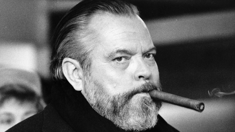Orson Welles smoking cigar