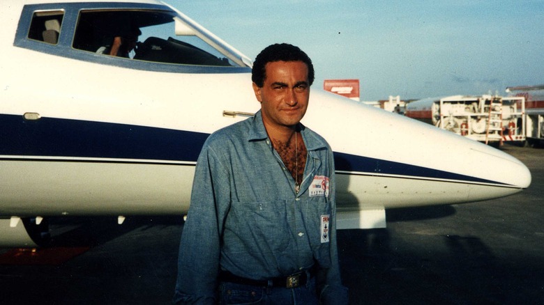 Dodi Fayed on airstrip