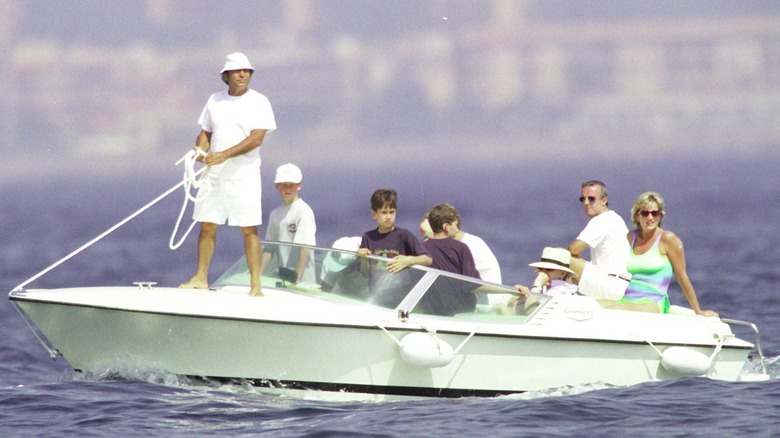 Dodi and Diana on boat