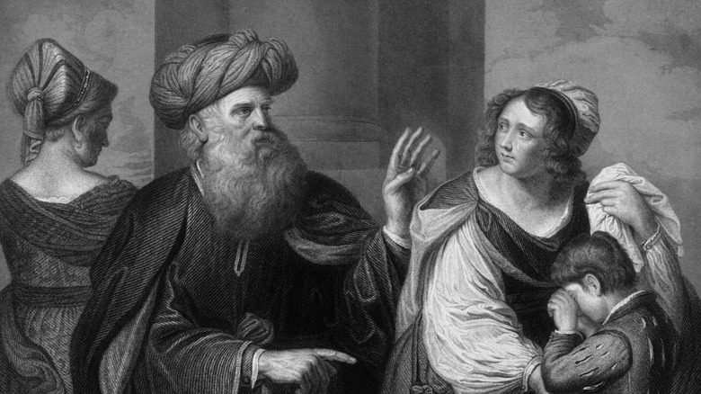 Abraham, his "second wife," and son