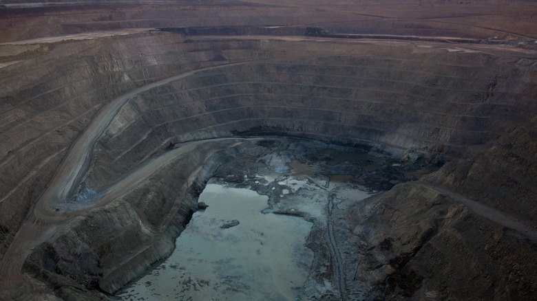 Open pit copper mines