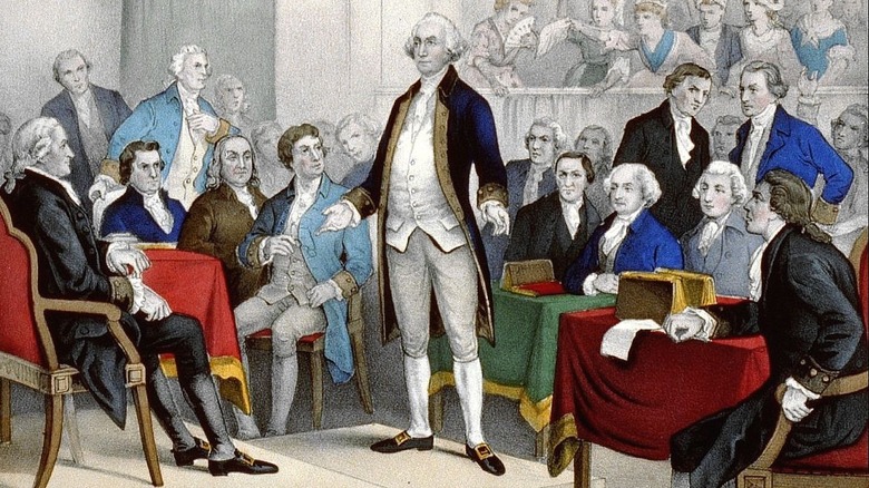 George Washington speaking