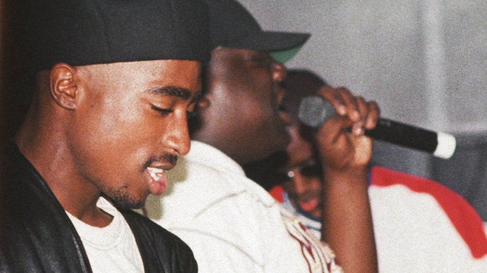 2Pac and Biggie on the mic at the Palladium in 1993