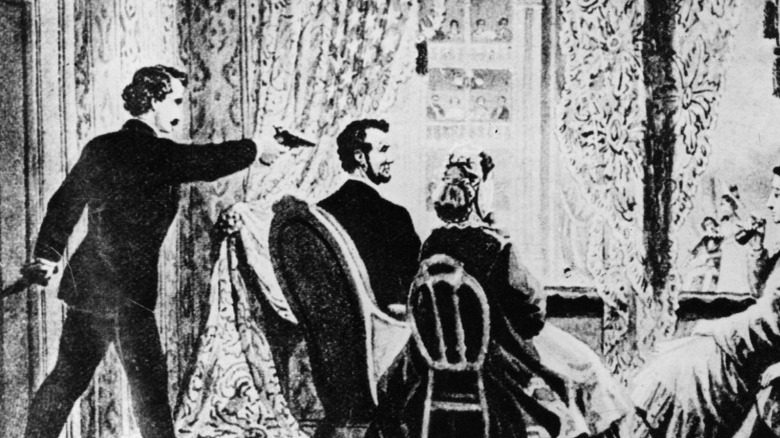 John Wilkes Booth shooting Lincoln