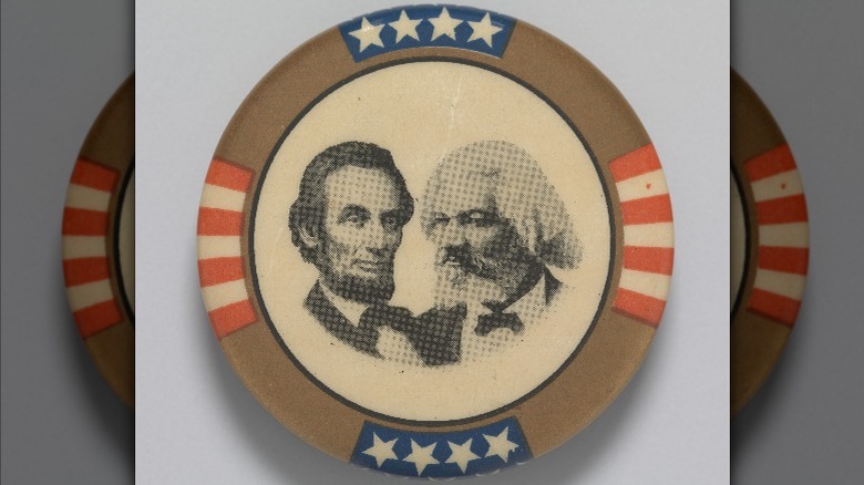 Frederick Douglass/Abraham Lincoln button