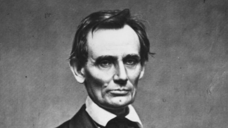 Abraham Lincoln photograph, head