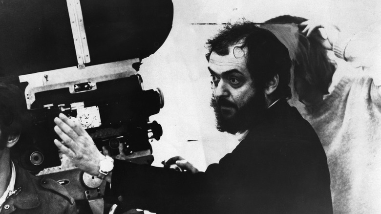 Stanley Kubrick behind a camera.