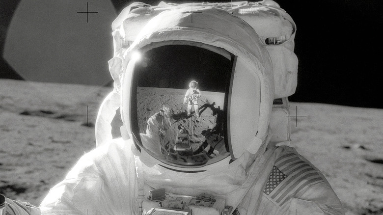 Apollo 12 astronaut Alan Bean on the moon