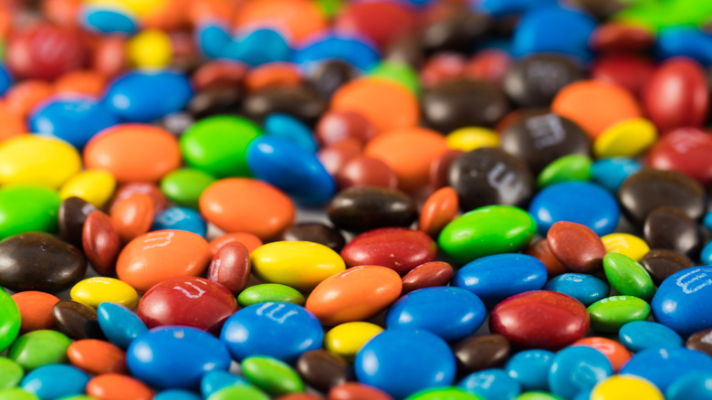 Chocolate M&Ms of all colors