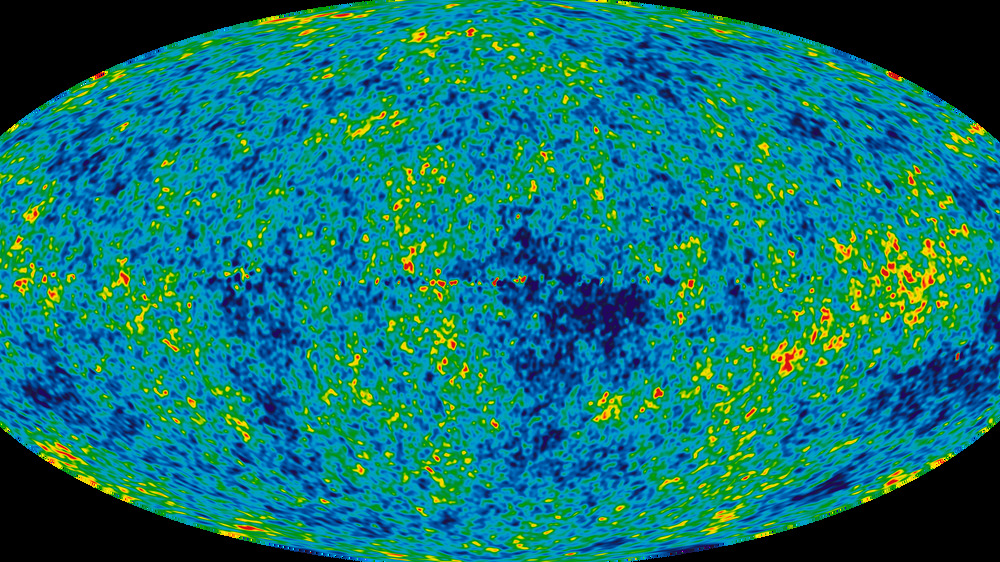 Blue and green map of universe