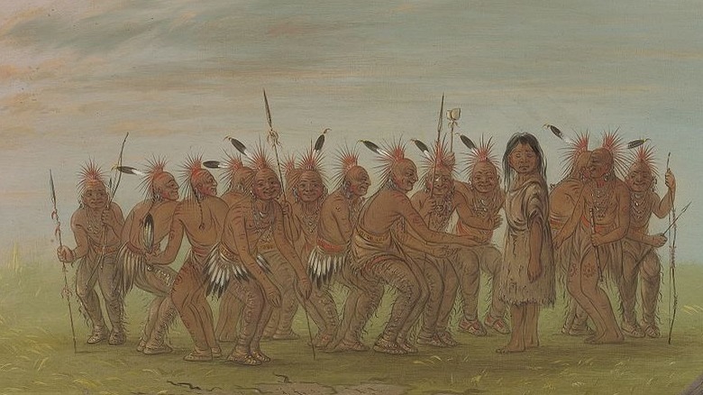 Dance to the Berdache painting, 1860s