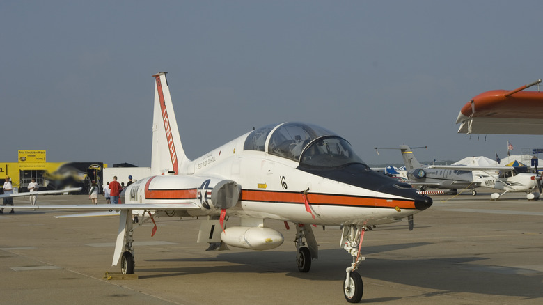 U.S. Navy test pilot school T-38 at airshow