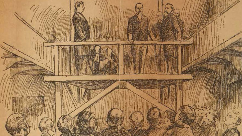 Illustration of H.H. Holmes execution