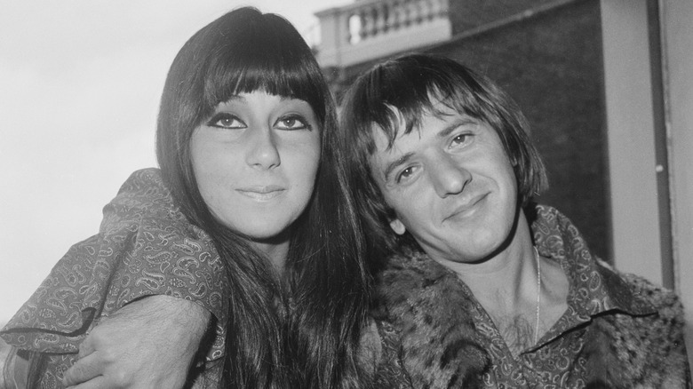 Sonny and Cher smiling