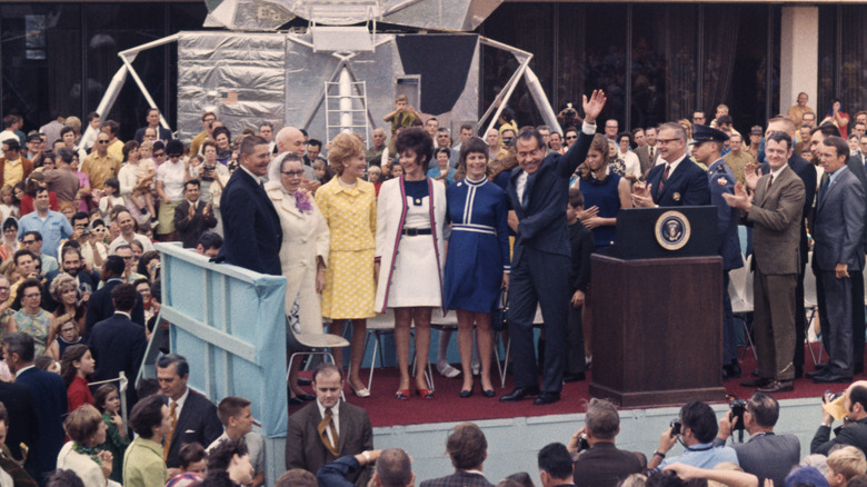 President Reagan at Apollo 13 press conference