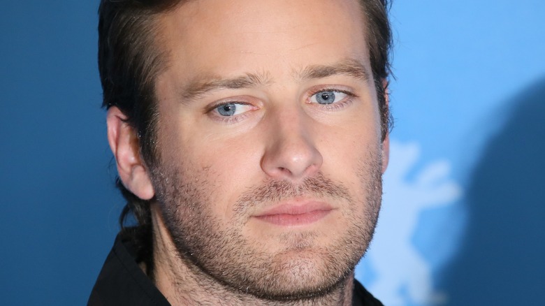Armie Hammer looking thoughtful