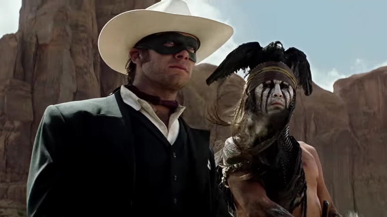 Armie Hammer and Johnny Depp in The Lone Ranger