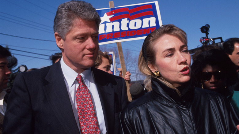 Bill and Hillary on the campaign trail