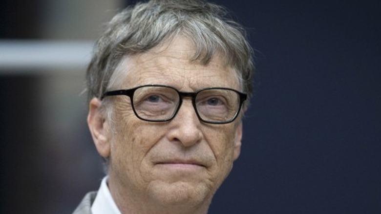 Bill Gates looking serious