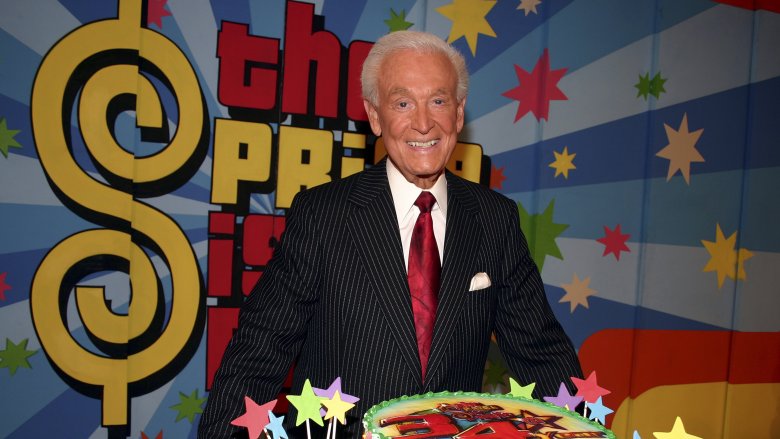 Bob Barker in front of "The Price is Right" poster