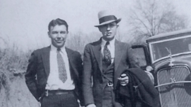 W.D. Jones and Clyde Barrow, from FBI Barrow file