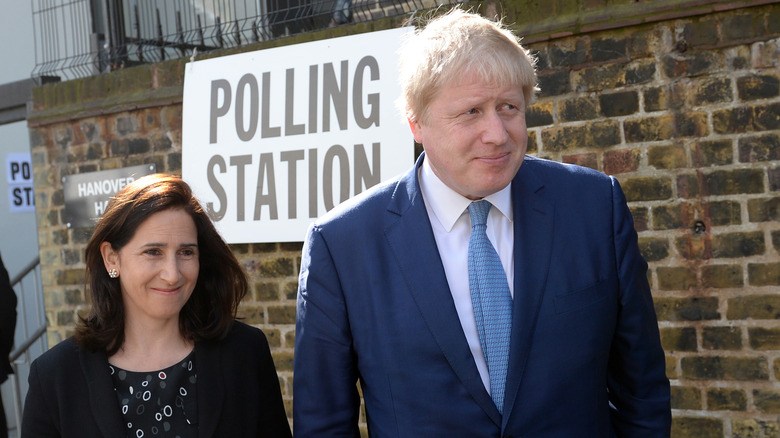 Boris Johnson and Marina Mostyn-Owen